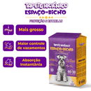 Kit Tapete Higiênico Premium Espaço De Bicho 100 Un Cães Absorção Rápida Controle de Odor Alta Durabilidade