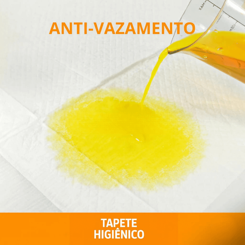 Tapete Higiênico Descartável Petbraz para Cachorro 60 x 60 cm Fralda Pet Xixi Cão Pequeno Médio