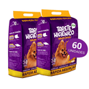 Kit Tapete Higiênico Premium Espaço De Bicho 60 un Cães Absorção Rápida Controle de Odor Alta Durabilidade