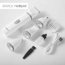 Kit Maquina De Tosa Pet 4 em 1 Recarregável Aparadora Unhas e Pelos Gato Cães Baixo Ruído