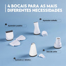 Kit Maquina De Tosa Pet 4 em 1 Recarregável Aparadora Unhas e Pelos Gato Cães Baixo Ruído